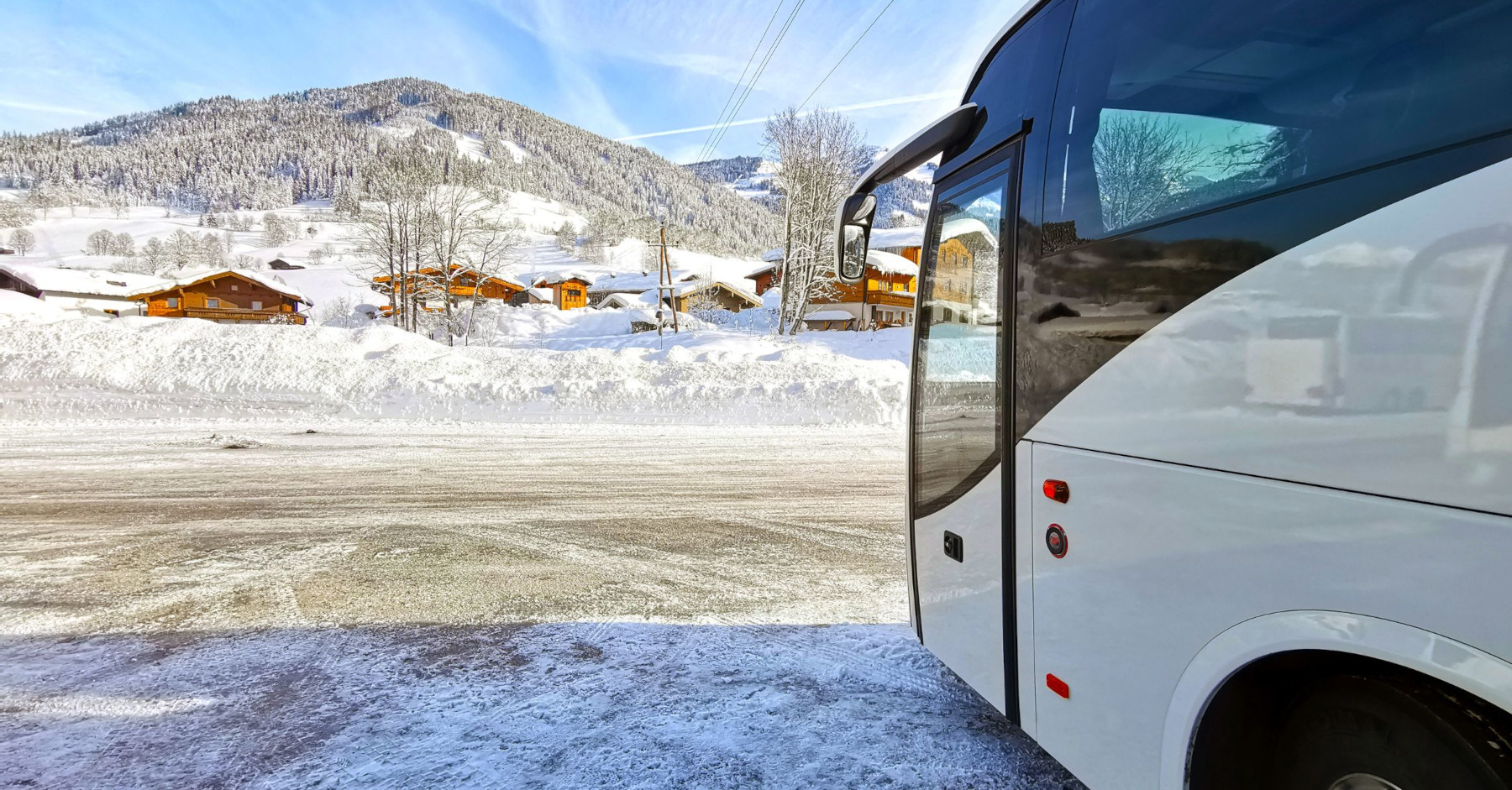 Coach At A Ski Resort