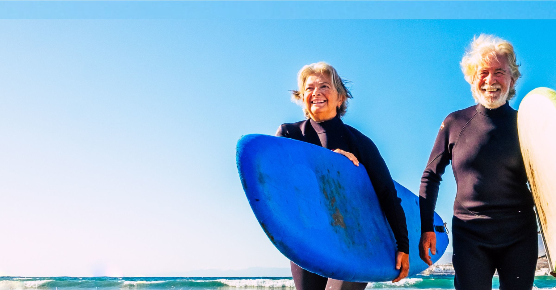 Couple Enjoying Surfing